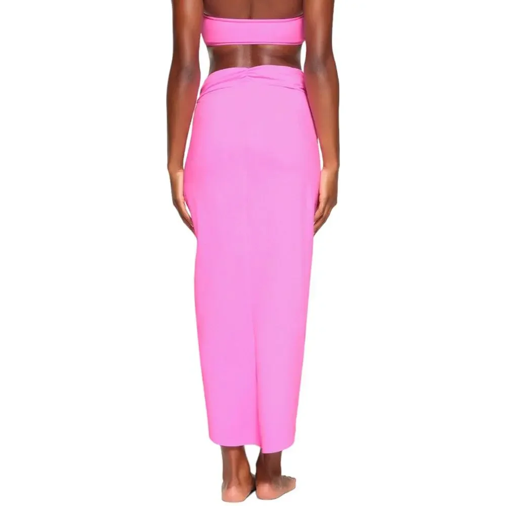 NWT SKIMS Signature Swim Sarong Skirt - Taffy - XL